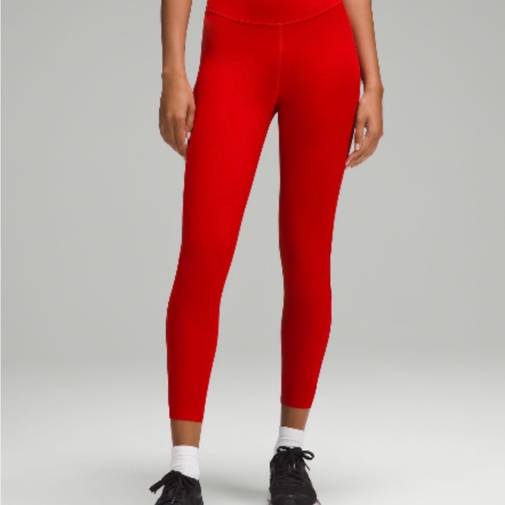 Lululemon Base Pace High-Rise 25” Leggings Dark Red Size 16